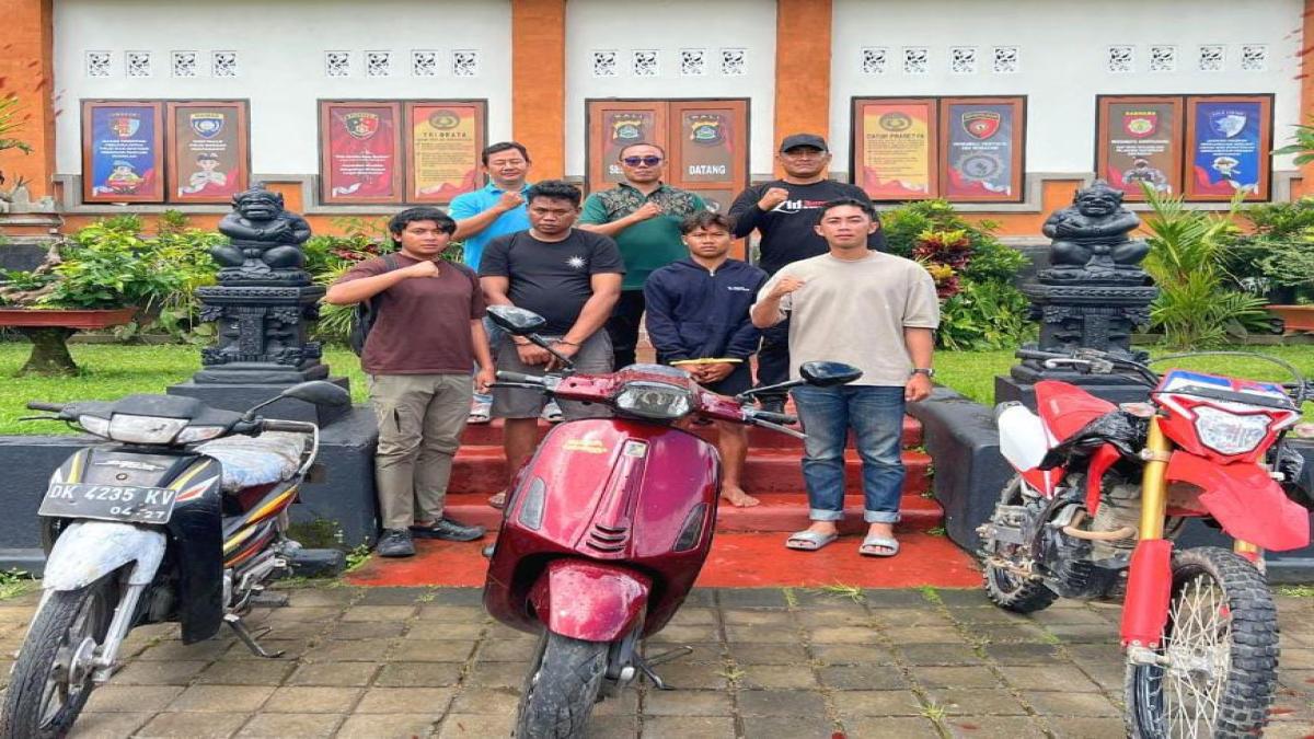Diburu hingga Klungkung, Komplotan Curanmor di Tampaksiring Tumbang — Satu Pelaku Ditemukan Tidur di Pos Kamling