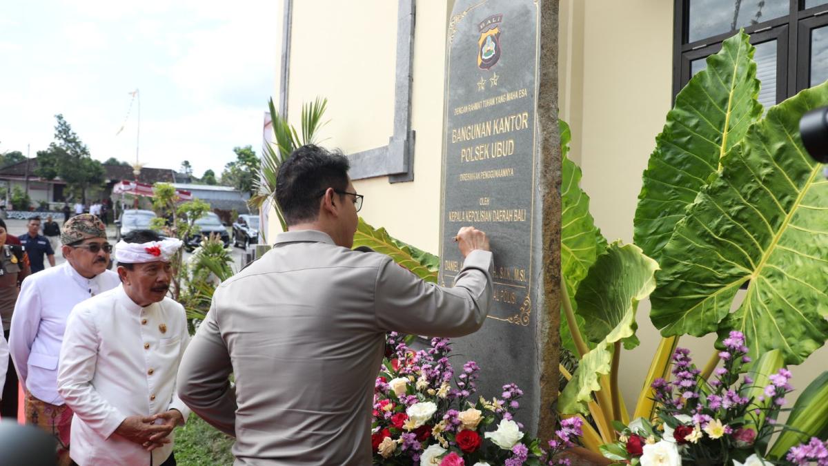 Kapolda Bali Resmikan Gedung Baru Polsek Ubud, Dorong Pelayanan Publik yang Profesional