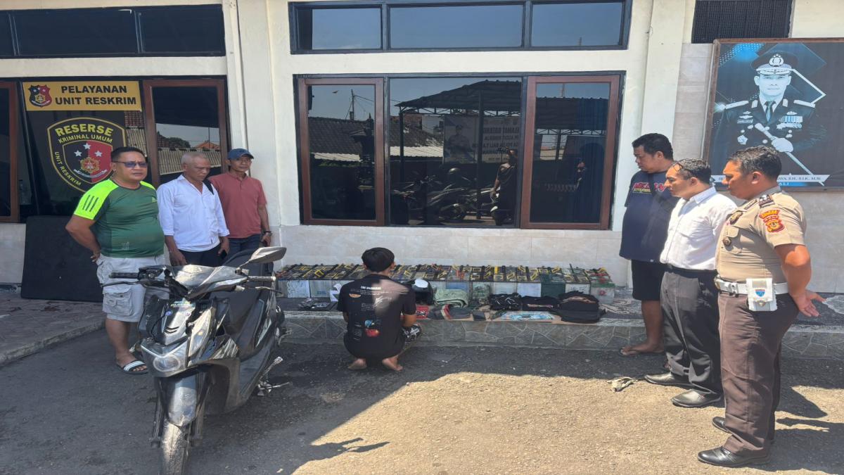 Kejar-kejaran Tengah Malam di Jalan Raya Guwang, Polisi Bekuk Terduga Pencuri Puluhan Aki Truk