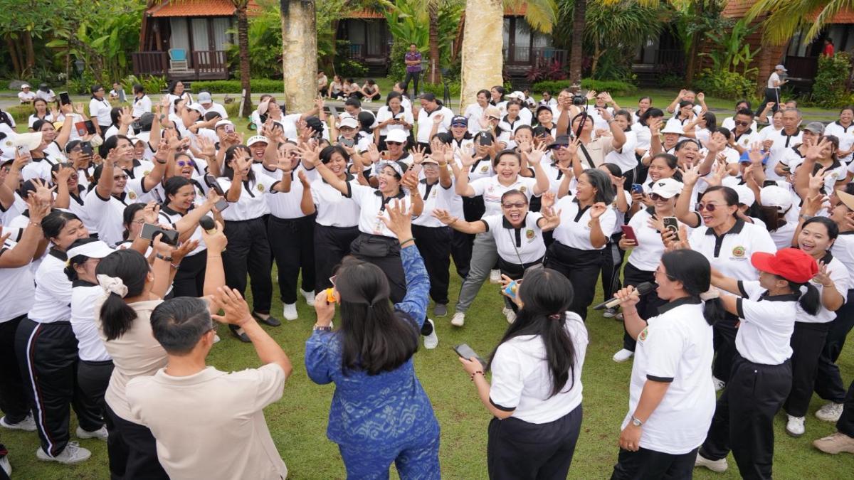 Perkuat Kepemimpinan PAUD, Disdik Gianyar Gelar Outbound Kepala Satuan