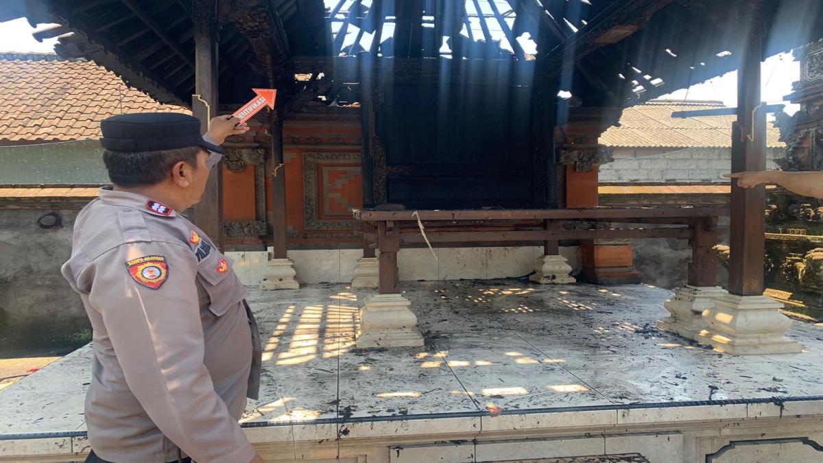 Pura Melanting Kutri Dilanda Kebakaran, Bangunan Piasan Hangus – Kerugian Capai Rp150 Juta
