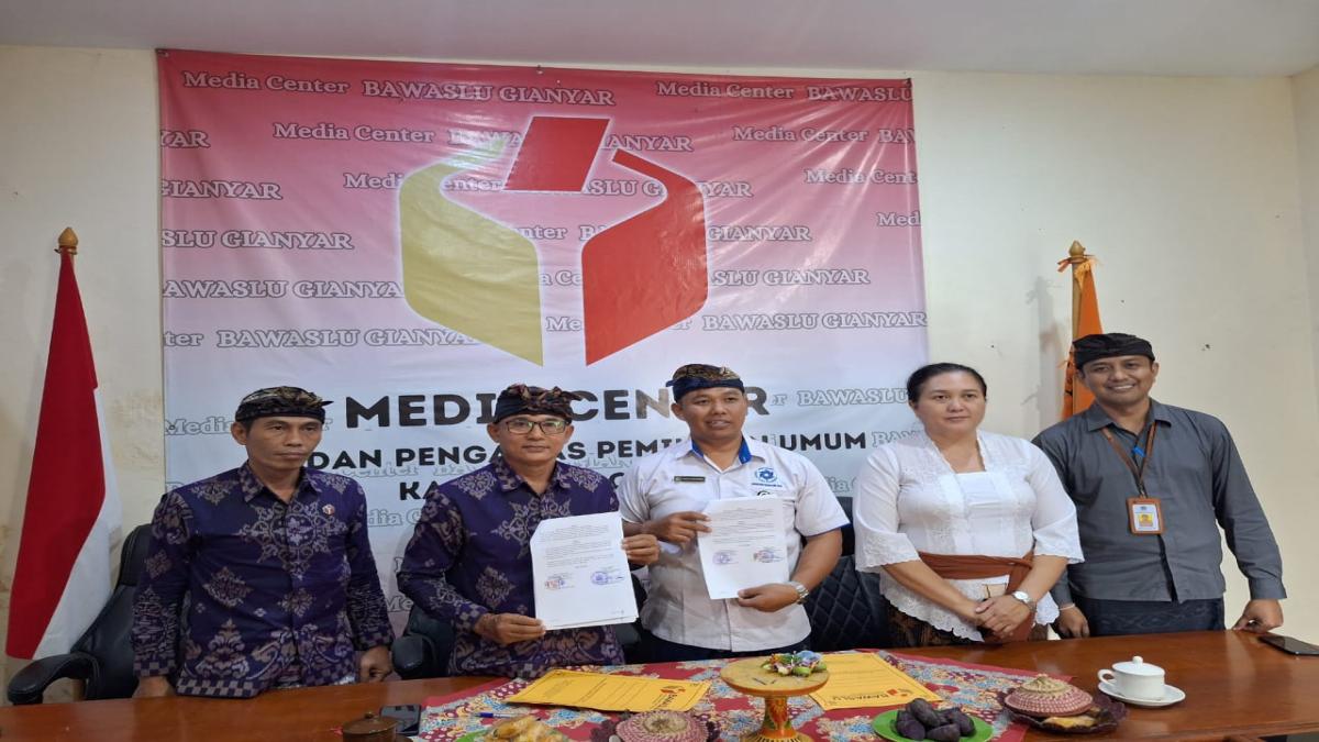 SMK Negeri 1 Sukawati dan Bawaslu Gianyar Jalin PKS, Tanamkan Nilai Demokrasi Sejak Dini