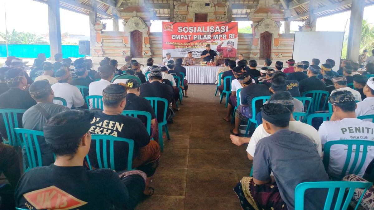 Sosialisasi Empat Pilar MPR RI di Sukawati, I Nyoman Parta Ajak Pemuda Jauhi Narkoba dan Ajegkan Bahasa Bali